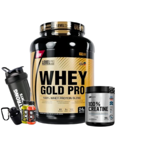 whey gold pro 5.5 lb + creatina universe nutrition 150g + shaker o straps o portatrote + 1 xb